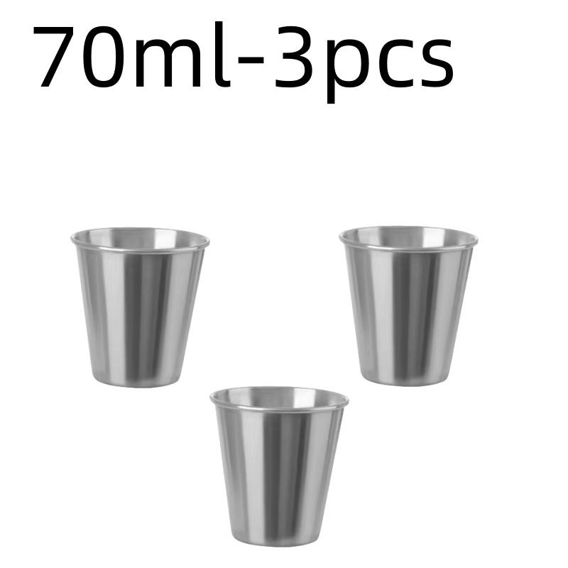 Stainless Steel Metal Cup Beer Cups White Wine Glass Coffee Tumbler Travel Camping Mugs Drinking Tea Mug Set Outdoor