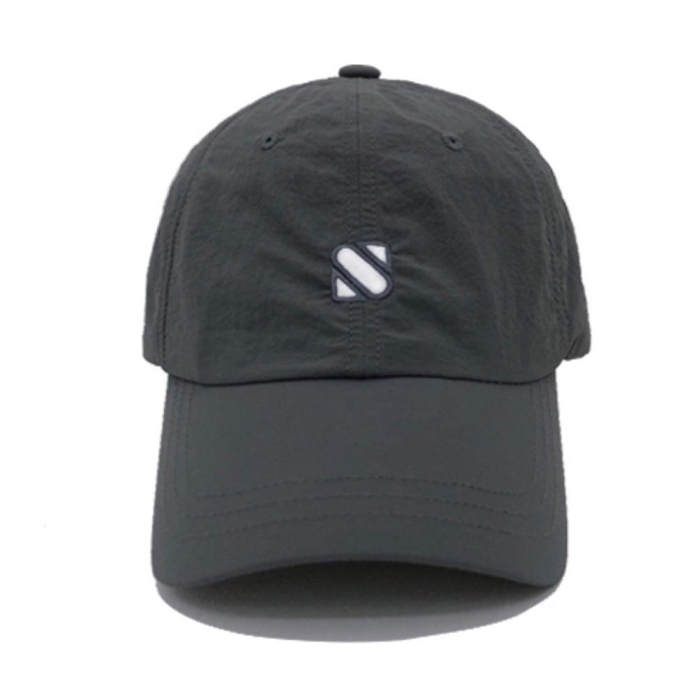 Tueseupis Nylon Logo String Waterproof Ball Cap (Charcoal)