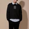 New MLB Base Logo Sweatshirts Unisex Black 3AMTB0521-50BKS