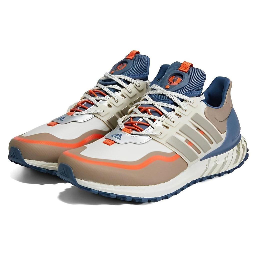 Adidas Ult Anti-Torsion Materiał Antypoślizgowe Odporne na Ścieranie Niskie Casualowe Buty do Biegania Unisex Trampki Brązowe Niebieskie H06387