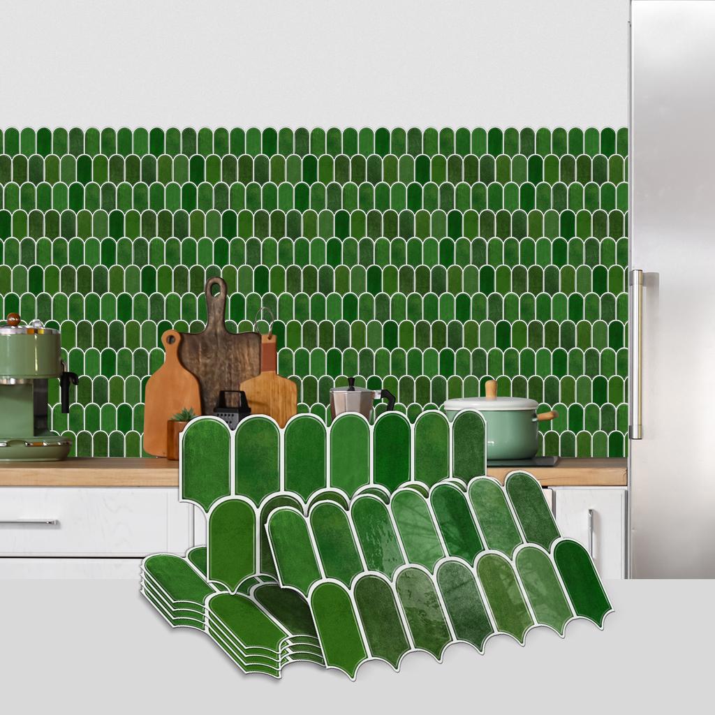 Special-Shaped Retro Brick Pattern Self-Adhesive Tile Sticker, Kitchen Bedroom Waterproof And Anti-Fouling Wall Sticker, Home Remodeling Wallpaper