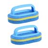 1-3PCS Household Cleaning Brush Magic Handle Sponge Easy Cleaning for Kitchen Bathroom Toilet Wall Window Cleaning Tools