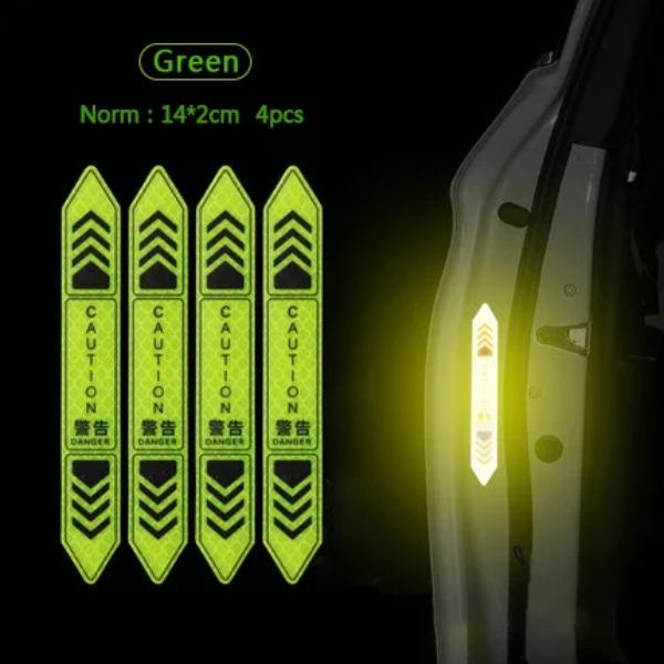 Car Door Reflective Stickers Night Safety Warning Tape Door Stickers Decorative Stickers Car Reflective Strip Car Accessories