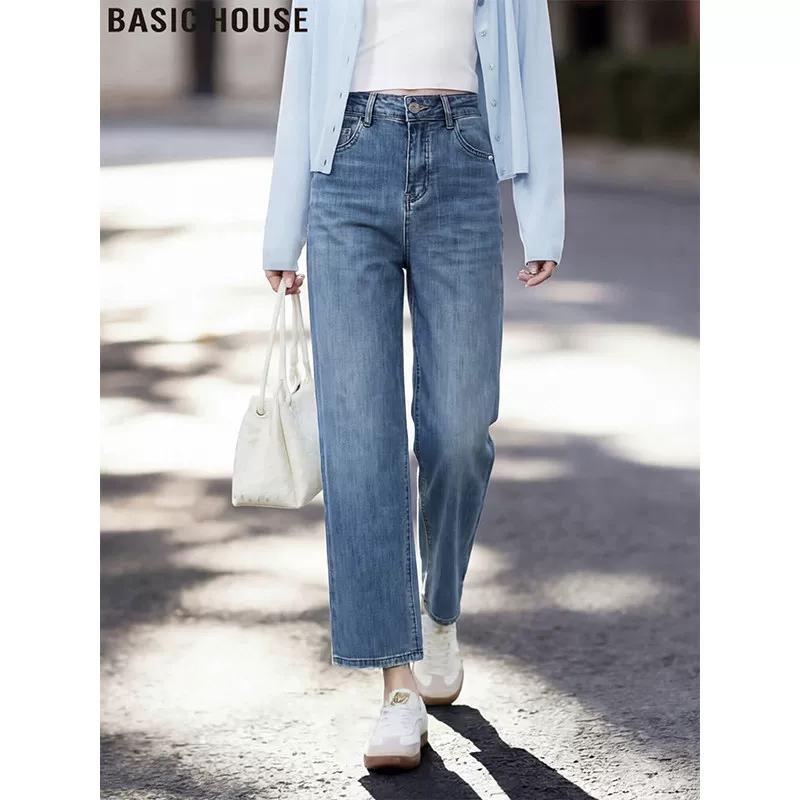 Basic House Women s Wide-Leg High-Waist Denim Jeans XL темно-синий
