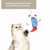 2Pcs Door Mounted Cats Play Toy Mouse Elastic Mouse Toy with Squeaker Door Hanging Plush Teaser Toy for Pet Entertainment