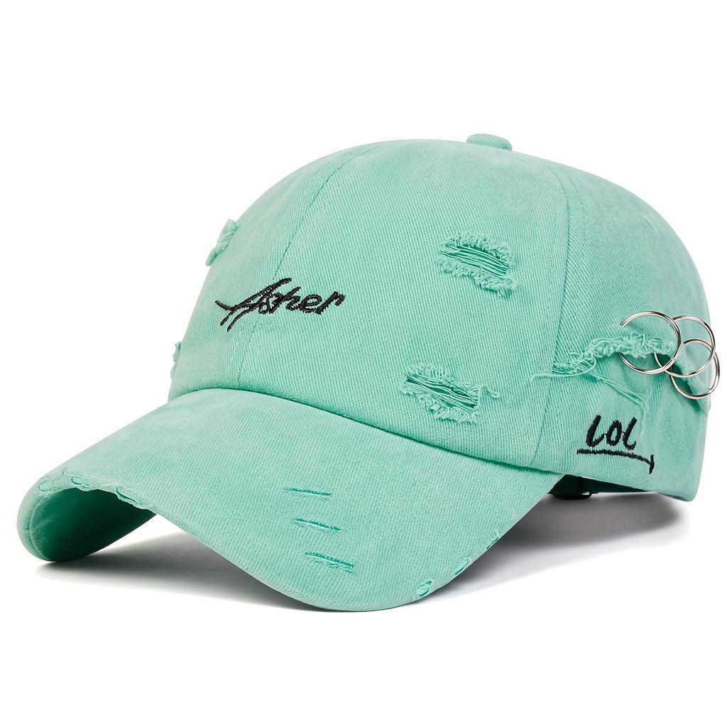 Colorful Candy Simple Baseball Cap, Adjustable Brim Versatile