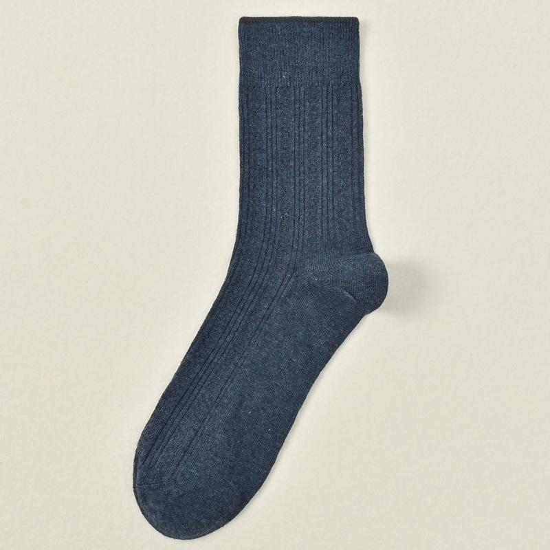 5 Pairs of Male Spring and Autumn High Grade Comfortable Cotton Sweat Absorbing Breathable Deodorizing Socks