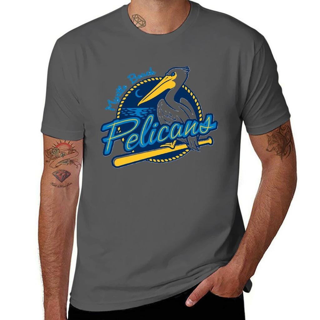 Myrtle Beach Pelicans Classic TShirt Big Size Simple TShirt