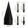 45mm Cone Firewood Log Splitter Drill Bit High Carbon Steel Firewood Drill Bit Set for Dry Soft Woods