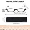 Reading Compact Design Case Lightweight Black [REAVEE] Glasses, Included, TR90, Pocket-Sized, Unisex, Stylish, +2.00