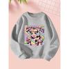 2025 9 29 Happy Girl Girls Autumn and Winter Fashion Sweatshirt Creative Christmas Elements Casual Long Sleeve Sweatshirt Round Neck