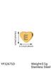 CARLIDANA Minimalist Gold Plated Stainless Steel Jewelry Initial Kids Alphabet Pendant Small Mini Heart Initial Letter Necklace
