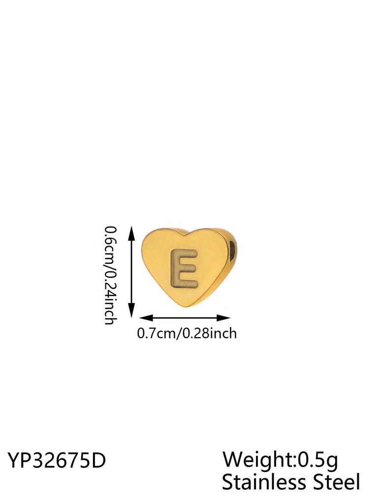 CARLIDANA Minimalist Gold Plated Stainless Steel Jewelry Initial Kids Alphabet Pendant Small Mini Heart Initial Letter Necklace