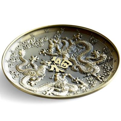 DANNY LIB Incense Burner, Stylish Feng Shui Dragon Incense Holder with Cone and Stick Design, Double Dragon Design, for Aromatherapy, Meditation, and