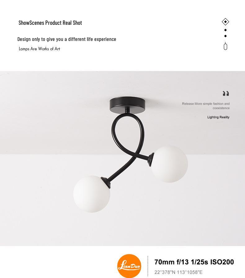 Modern Nordic Ceiling Light for Hallway, Balcony, or Entrance