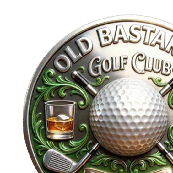 Commemorative Golf Coin Old Bastards Golf Club Member Coin Metal Badge