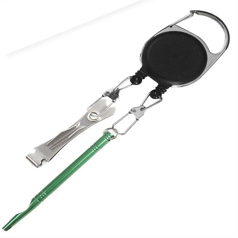 Double Head Retractable Keychain With Unique Anti-Lost Easy Pull Buckle Creative Keyring Badge Reels ID Card Holder 1/2/3/4/5PCS