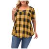 Fashion Plus Size Women's Casual Loose Short-sleeved Round Neck Printed T-shirt