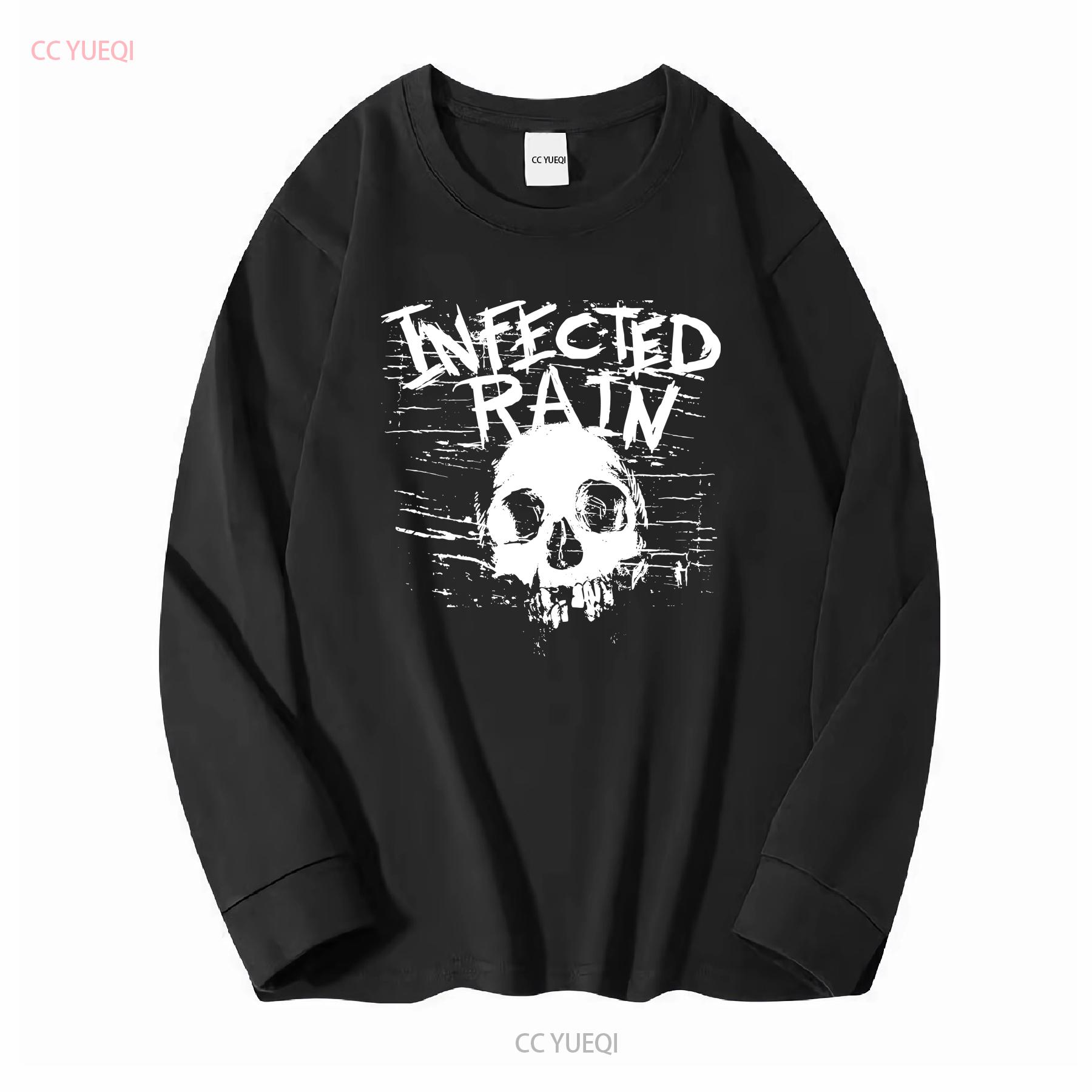 

Infected Rain Alternative Metal Band Logo T Shirt S 2XL vintage Washed fashion Breathable Top For Everyday Wear Versatile XL