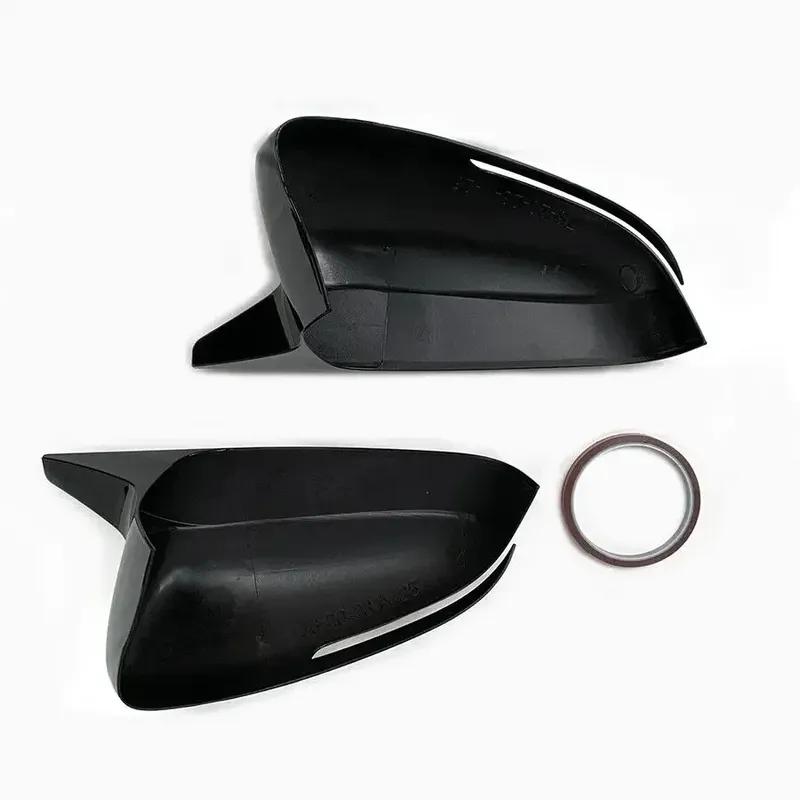 For Hyundai IX25    2024 Car Rearview Side Mirror Cover Wing Cap Exterior Door Housing Shell Trim ABS Carbon / Black
