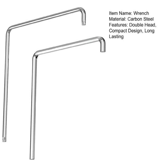 2Pcs Window Adjustment Wrench Compact Portable Universal Compatibility User-Friendly Hex Wrench Window
