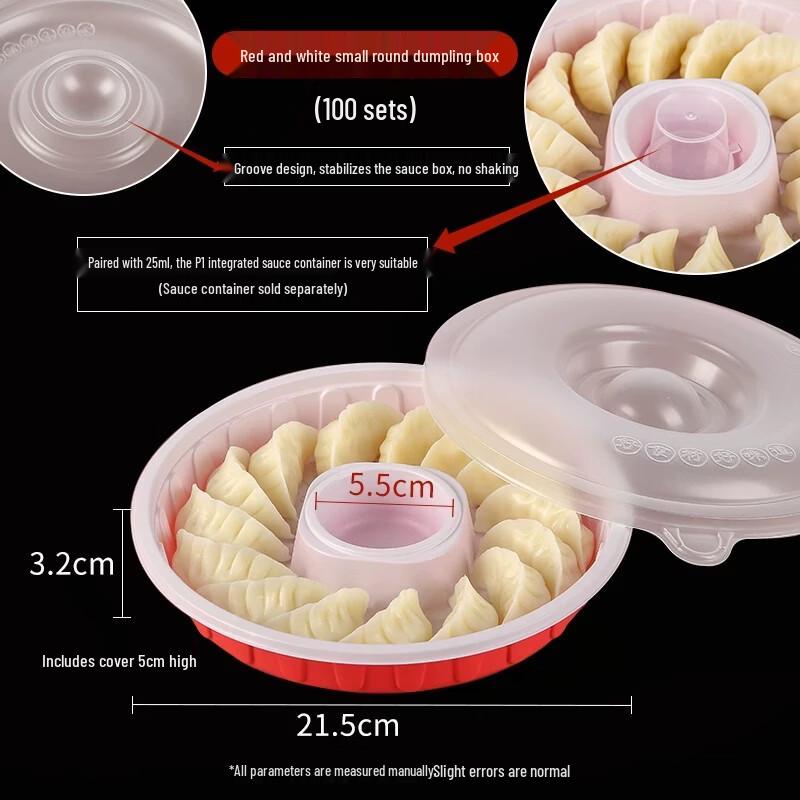 Disposable Round Dumpling Storage Box