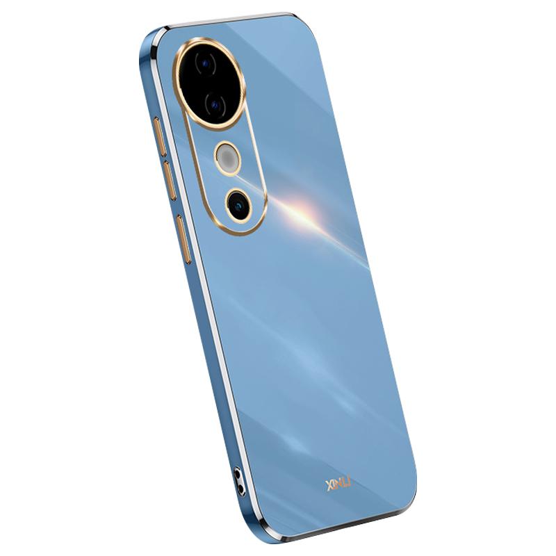 

For vivo S19 5G Case Electroplating Soft TPU Anti-Scratch Phone Cover Blue