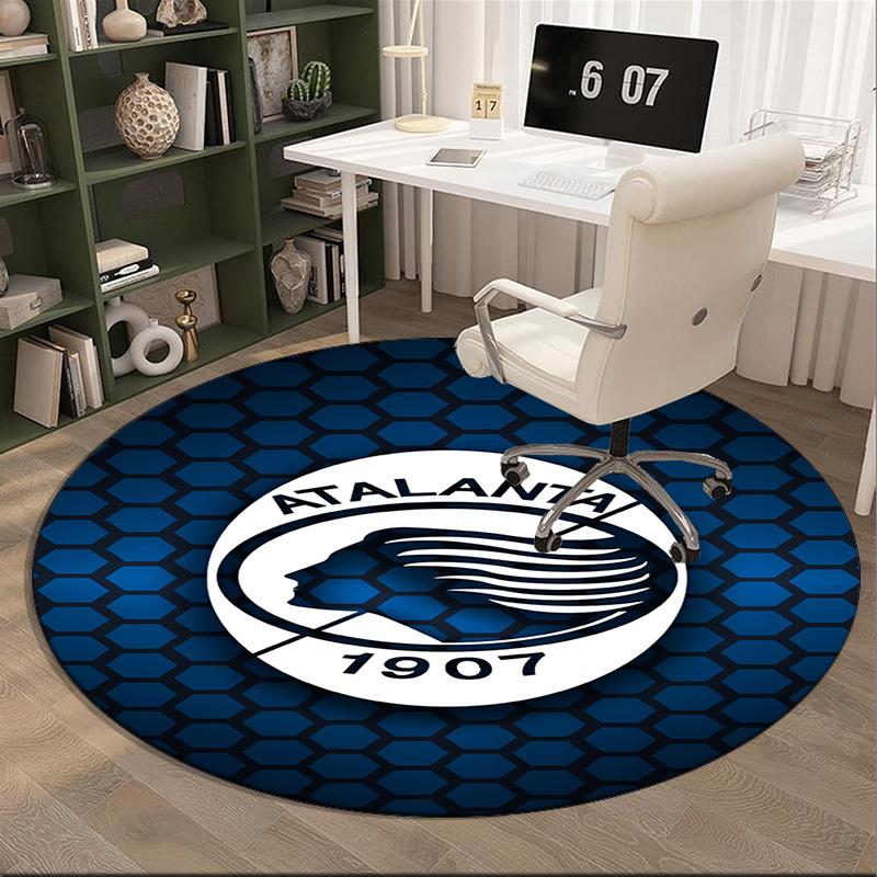 Atlanta Football Club Round Rug for Livingroom,Bedroom, Palyroom, Chair Rug, Area Rug, Circle Carpet, Fan Christmas Gift