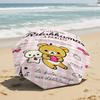 1 PC Automatic Folding Umbrella- Rilakkuma Pattern, Portable & Foldable Design with 8 Ribs, Christmas Birthday Gifts