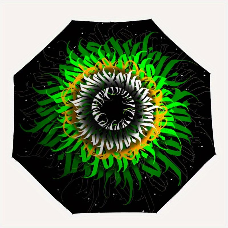 

1pc Abstract Artwork Automatic Open/close, All-Season Portable Folding Umbrella for Friends, Travel, Everyday yy250812172