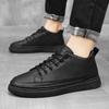 All Match Men's Office Work Casual Leather Shoes Boy Students Autumn Spring Daily Walking Skateboard Footwear