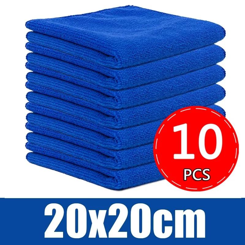 Microfiber Car Thin Towels Universal Household Cleaning Tools Rags Auto Etailing Polishing Drying Cloth Home Clean Cloth