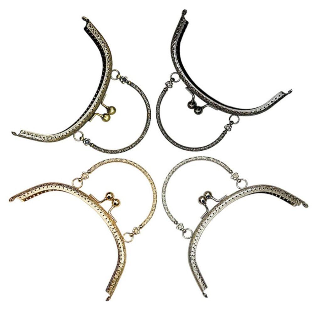 Mini Metal Purse Frame Kiss Clasp Bag Hardware Vintage Bag Kiss Clasp Lock Bag Clasps Handle Bag Accessories