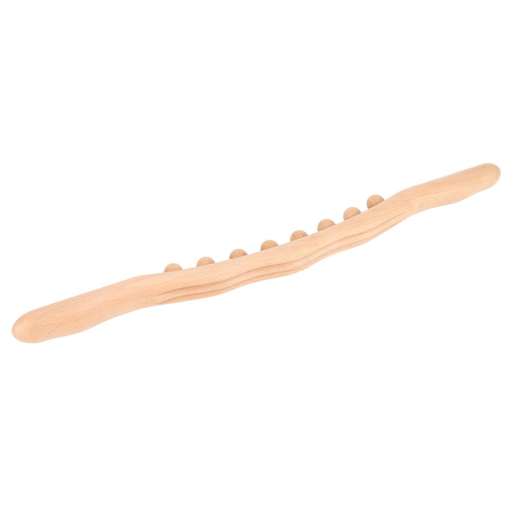 Sha Massage Tool Men Women Handheld 8 Bead Muscle Relax Wooden Scraping Stick for Neck Back