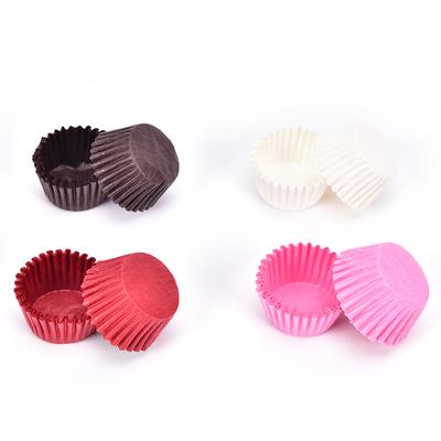 500Pcs Mini Chocalate Papier Liner Backen Cupcake Fällen Muffin Kuchen Einfarbig