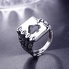 Herrenring aus Titanstahl, Glücksspiel-Handring, Mode täglicher Schmuck Geschenk Zubehör
