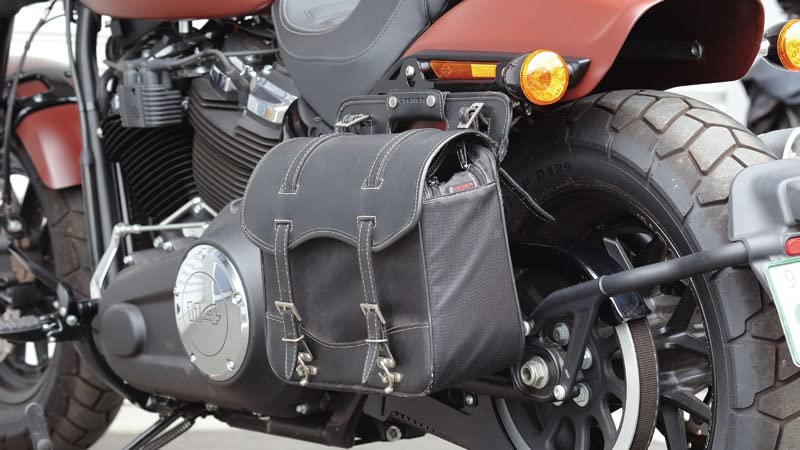 Kijima Bike Parts Saddle Bag Support Steel Can Be Used with DHW Left Side Type Black FXFB('18-) All-in-One HD-07909