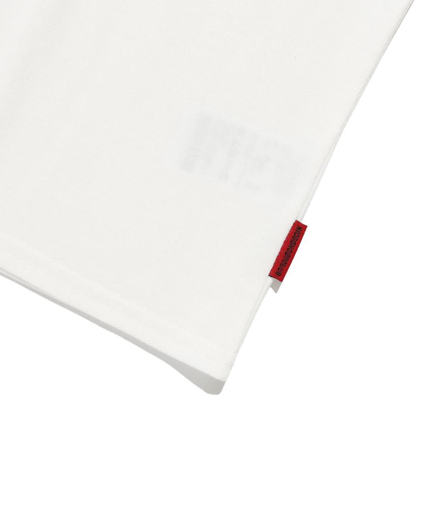 NICEGHOSTCLUB 3Stars Symbol Crop Slim Tee_White(Ng2Fmft538A)