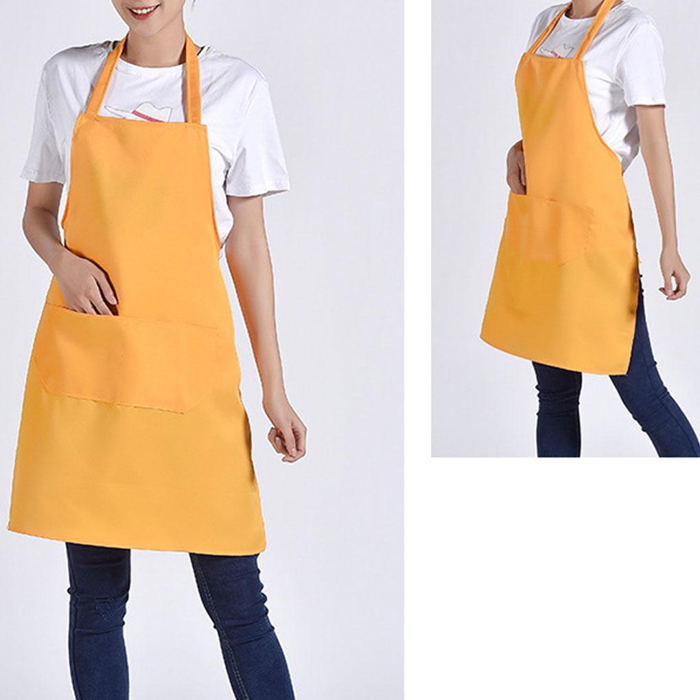 Apron For Kitchen Chefs - Durable And Comfortable To Wear Kitchen Apron Cooking Wide Coverage