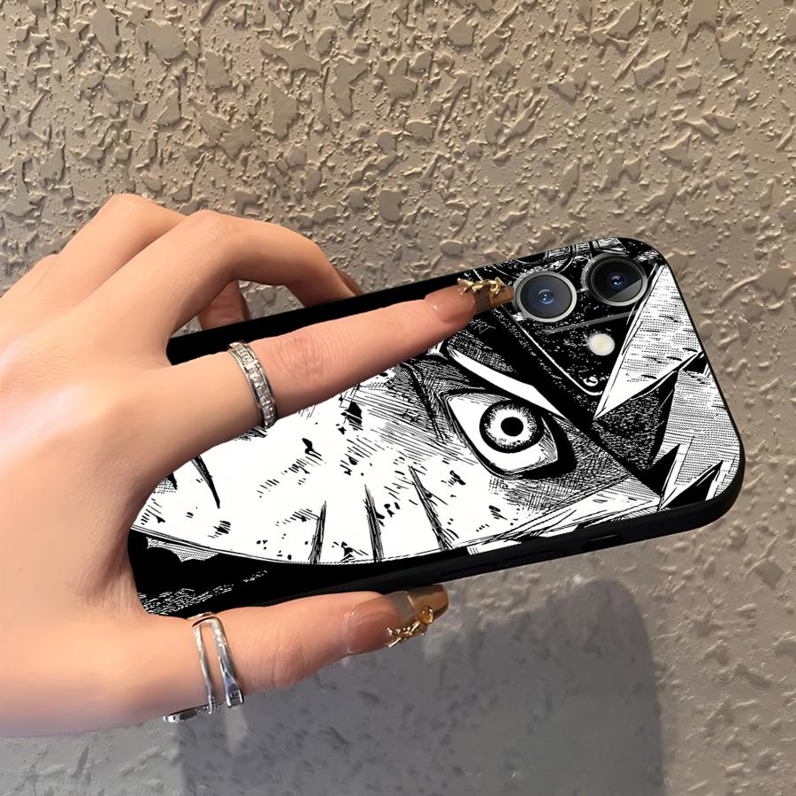 Soft Back Phone Cover Case for iPhone X XS XR 13 Mini SE 15 Plus 11 14 12 17 16 Pro Max 17Air 7 8 Cool Anime Sasuke