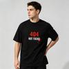 Geek It Code 404 Not Found Grafik T-Shirts Für Unisex 100% Baumwolle Weich Atmungsaktiv Kurzarm Retro Tintenspritzer Lässig Männliche Oberteile