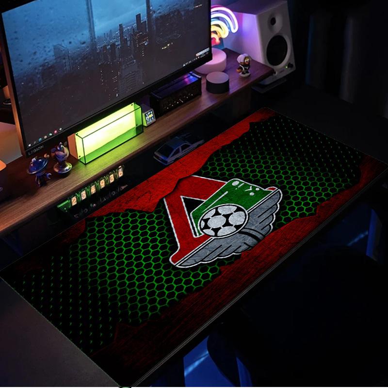 Lokomotiv Moscow mouse pad, rubber base, esports desk mat, mouse pad for gamers and office use, gaming desk , easy to clean mat