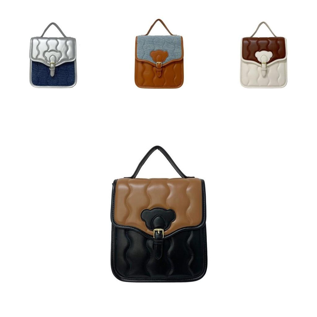 Stylish Youthful And Pu Material Wave Pattern Backpack Ideal For Boys And Girls