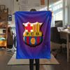 Barcelona team logo,pattern Flannel Blanket, High quality Comfortable for All Seasons, Home Decor, Warmth and Comfort, Perfect for Gifts.