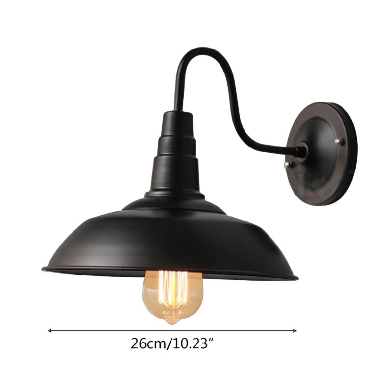 Antique Iron Material Pot Cover Wall Lamps Village Wall Lamps Retro Iron Lighting Vintage Wall Lights Without Bulb