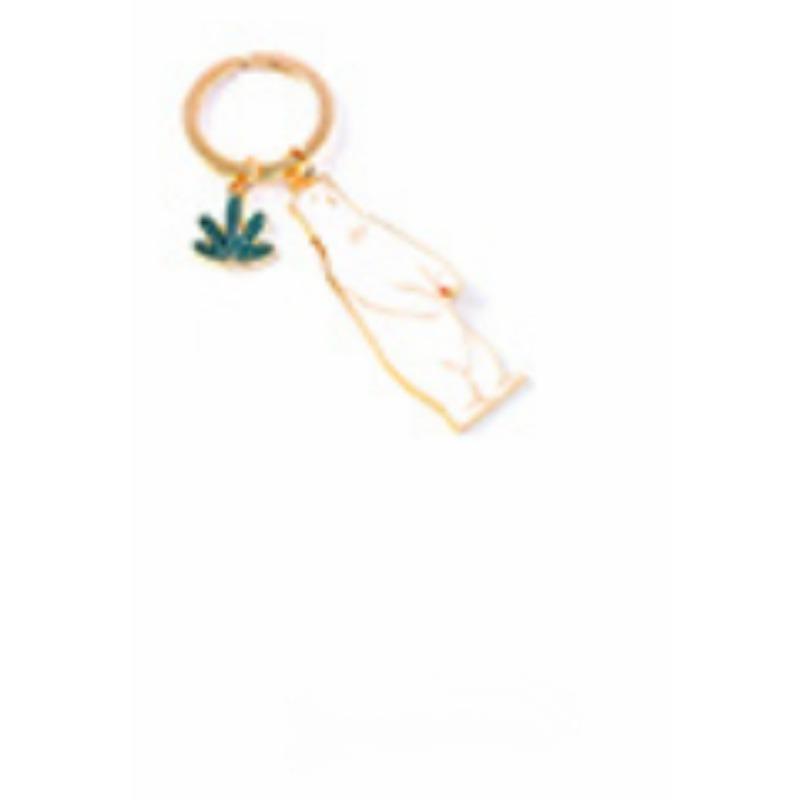 Cartoon Animal Stainless Steel Key Chain Cute Key Chain Car Key Ring Couple Pendant