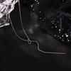 2025 Trending Light Luxury 925 Sterling Silver Collarbone Necklace for Women - Internet Celebrity Style