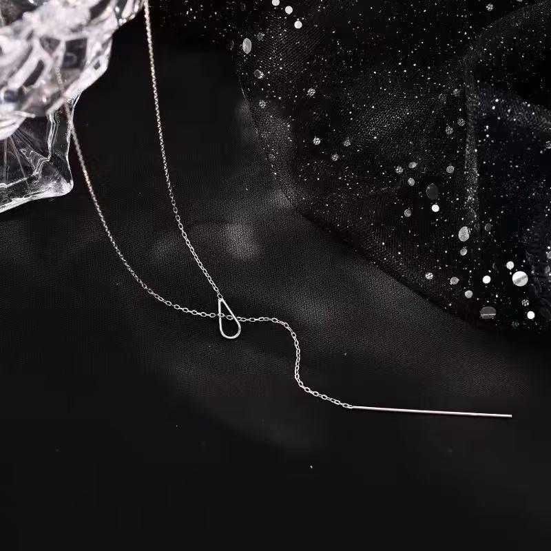 2025 Trending Light Luxury 925 Sterling Silver Collarbone Necklace for Women - Internet Celebrity Style