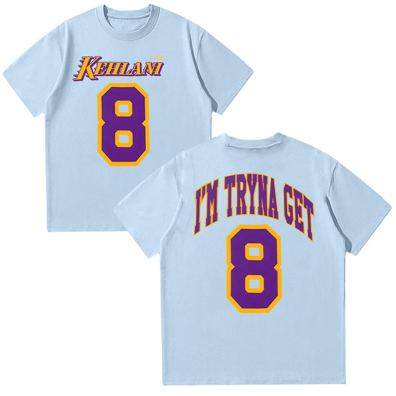 Kehlani 8 Tee Harajuku Graphic T Shirts Unisex High Quality Cotton Clothing Summer Women Men Fashion Casual Short Sleeve Y2K Top