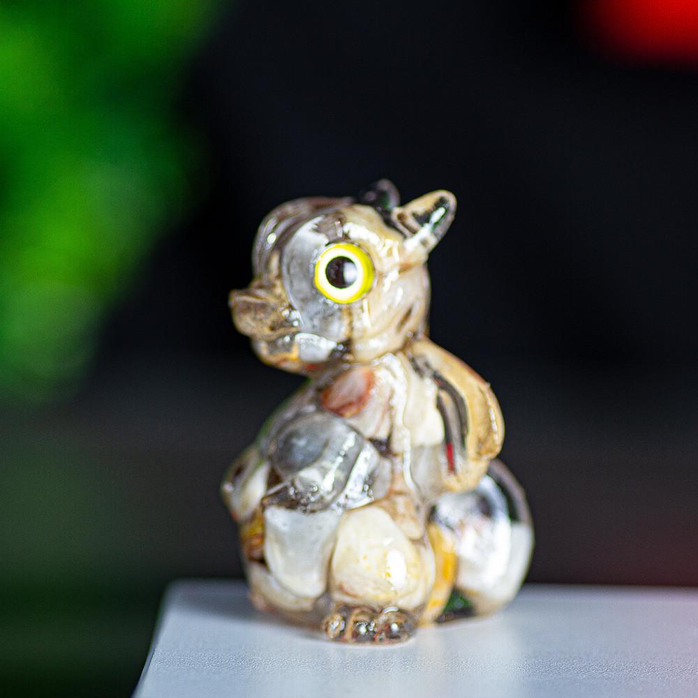 Crystal Energy Dragon Figurine Resin Craft For Office Decor Gift For Friends